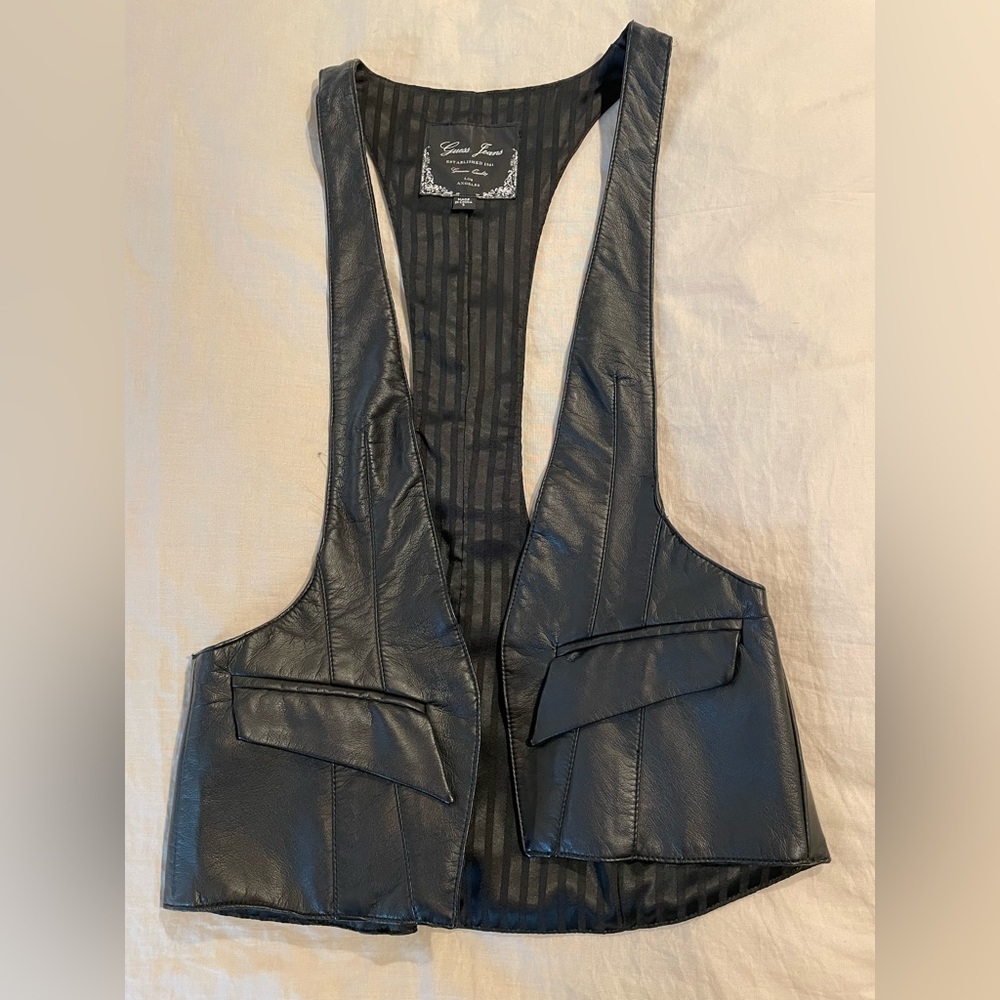 Faux Leather Vest